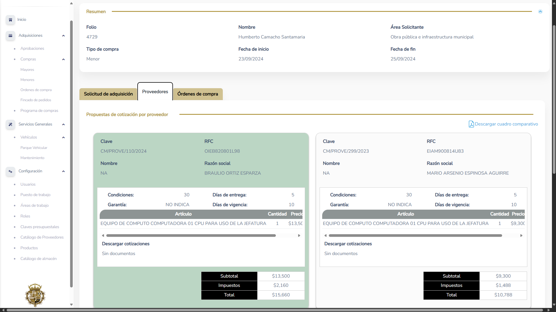 Sistema de compras 2